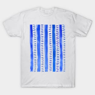 Watercolor lines - blue T-Shirt